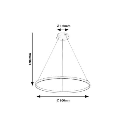 Rabalux - LED-Pendelleuchte am Kabel LED/55W/230V 3000K
