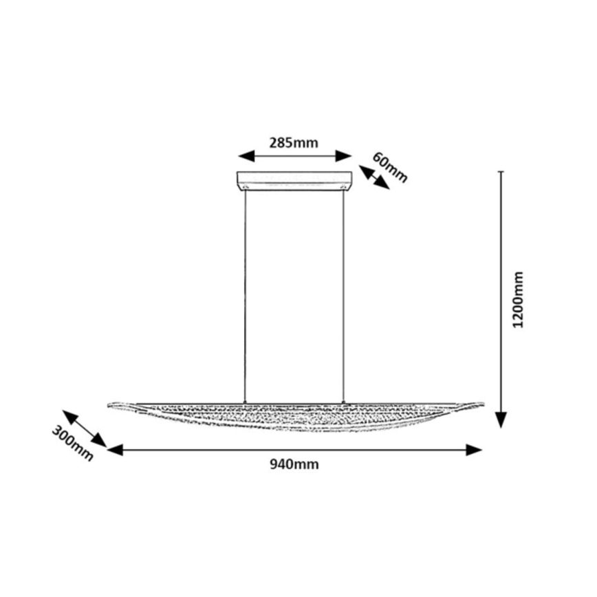 Rabalux - LED Pendelleuchte an Kabel LED/32W/230V 3000K
