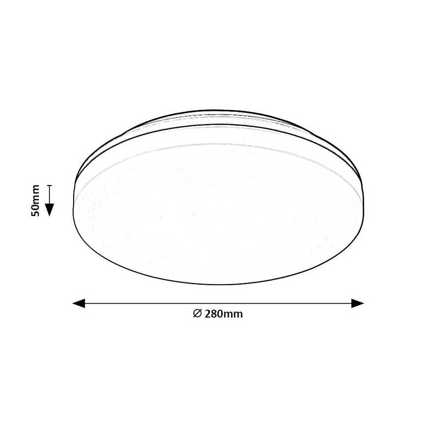 Rabalux - LED Badezimmer-Deckenleuchte LED/24W/230V IP54 Ø 28 cm