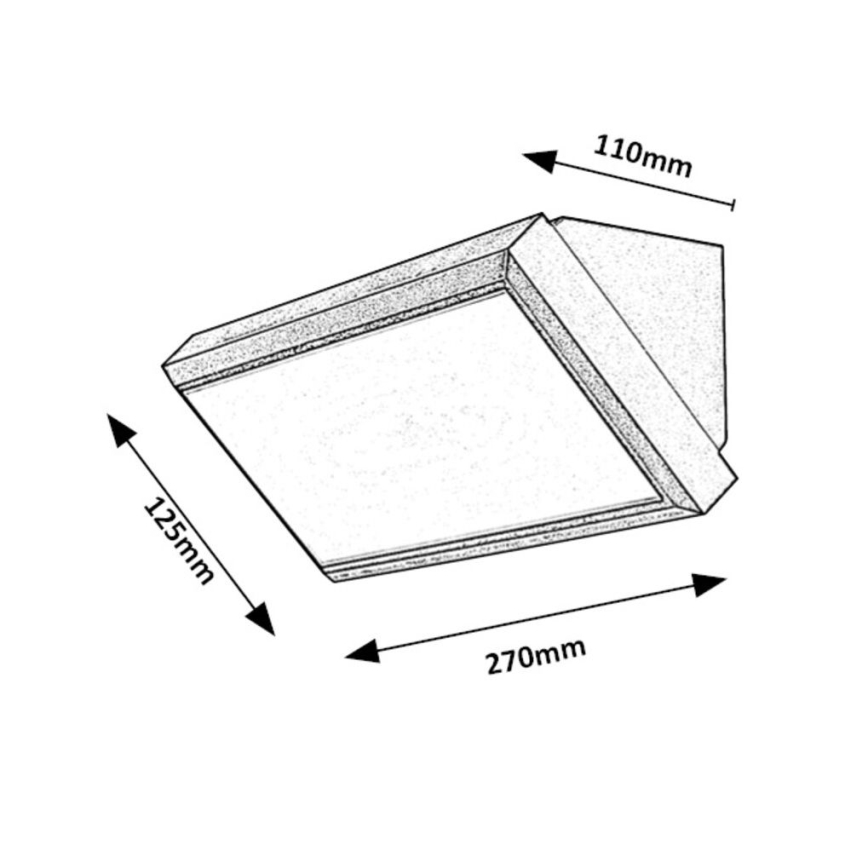 Rabalux - LED Außenwandleuchte LED/12W/230V IP54