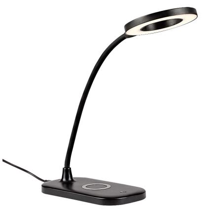 Rabalux - LED dimmbare Touch-Tischlampe mit kabelloser Ladefunktion LED/5W/5V 2700-6000K schwarz