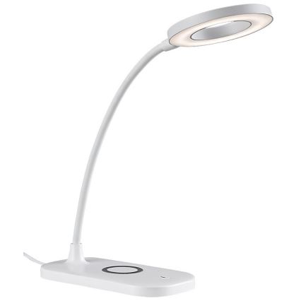 Rabalux - LED dimmbare Touch-Tischlampe mit kabelloser Ladefunktion LED/5W/5V 2700-6000K Weiß