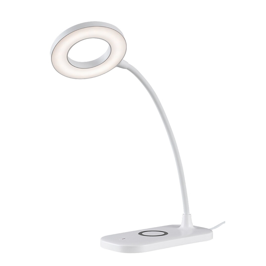 Rabalux - LED dimmbare Touch-Tischlampe mit kabelloser Ladefunktion LED/5W/5V 2700-6000K Weiß