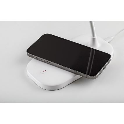 Rabalux - LED dimmbare Touch-Tischlampe mit kabelloser Ladefunktion LED/5W/5V 2700-6000K Weiß