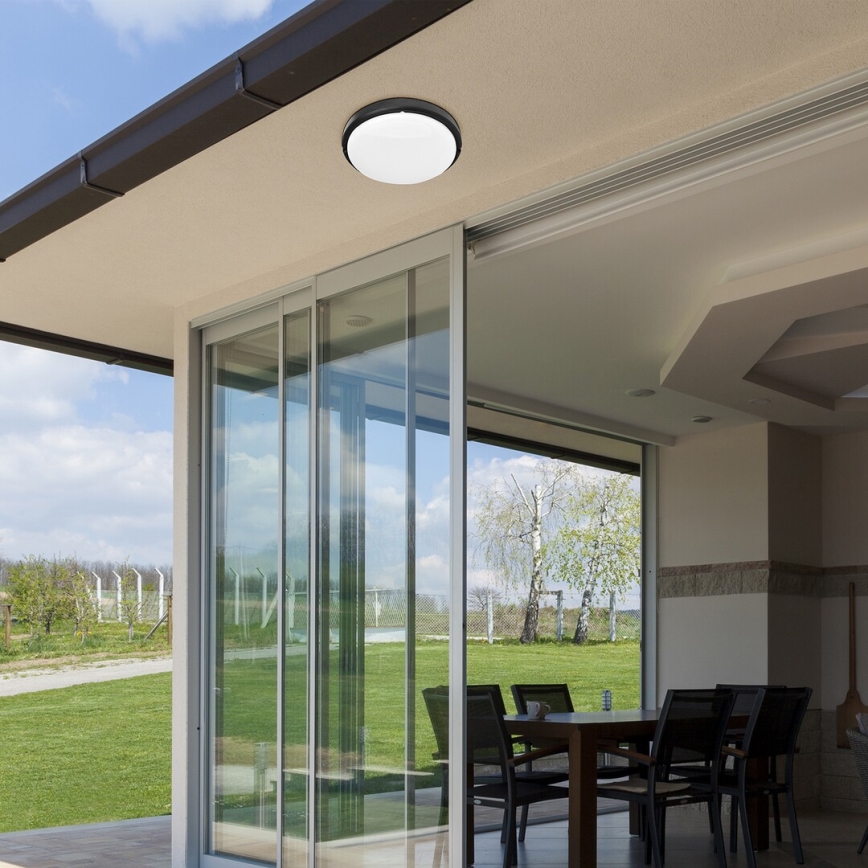 Rabalux - LED Außen-Deckenleuchte LED/15W/230V IP54 Schwarz