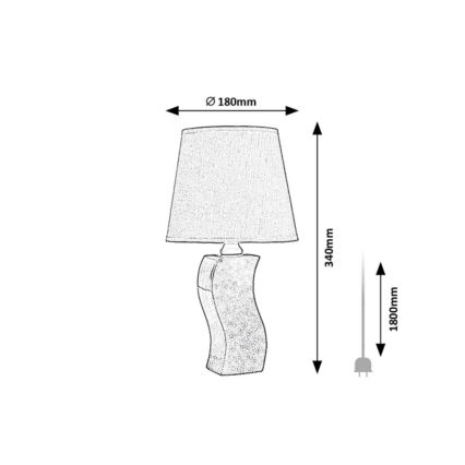 Rabalux - Tischlampe 1xE14/40W/230V blau