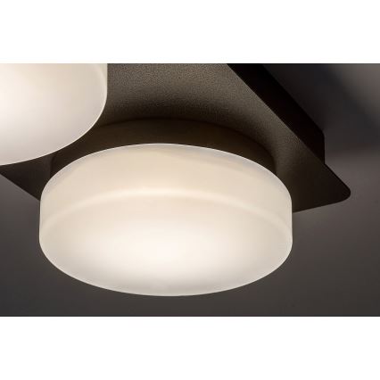 Rabalux - LED Deckenleuchte für Badezimmer 2xLED/5,5W/230V IP44 schwarz