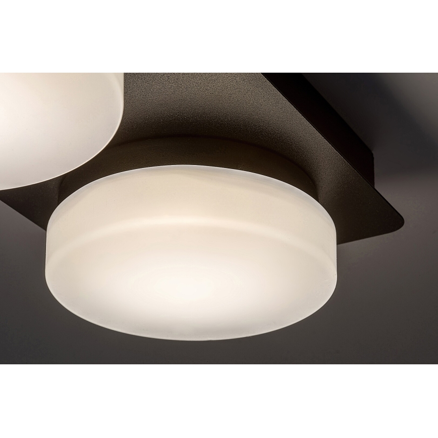 Rabalux - LED Deckenleuchte für Badezimmer 2xLED/5,5W/230V IP44 schwarz