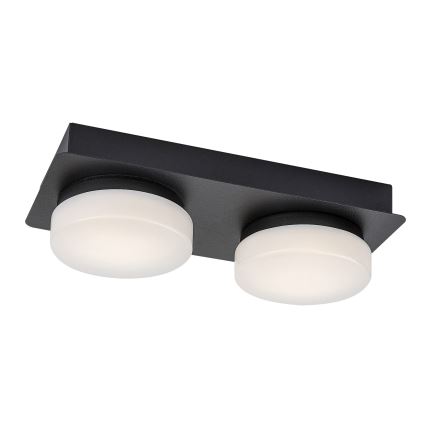 Rabalux - LED Deckenleuchte für Badezimmer 2xLED/5,5W/230V IP44 schwarz