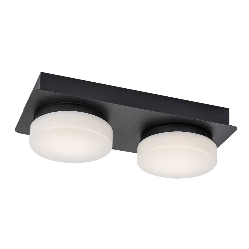 Rabalux - LED Deckenleuchte für Badezimmer 2xLED/5,5W/230V IP44 schwarz