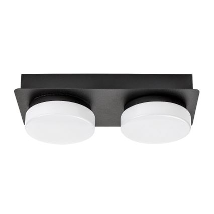 Rabalux - LED Deckenleuchte für Badezimmer 2xLED/5,5W/230V IP44 schwarz