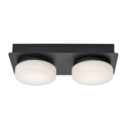 Rabalux - LED Deckenleuchte für Badezimmer 2xLED/5,5W/230V IP44 schwarz