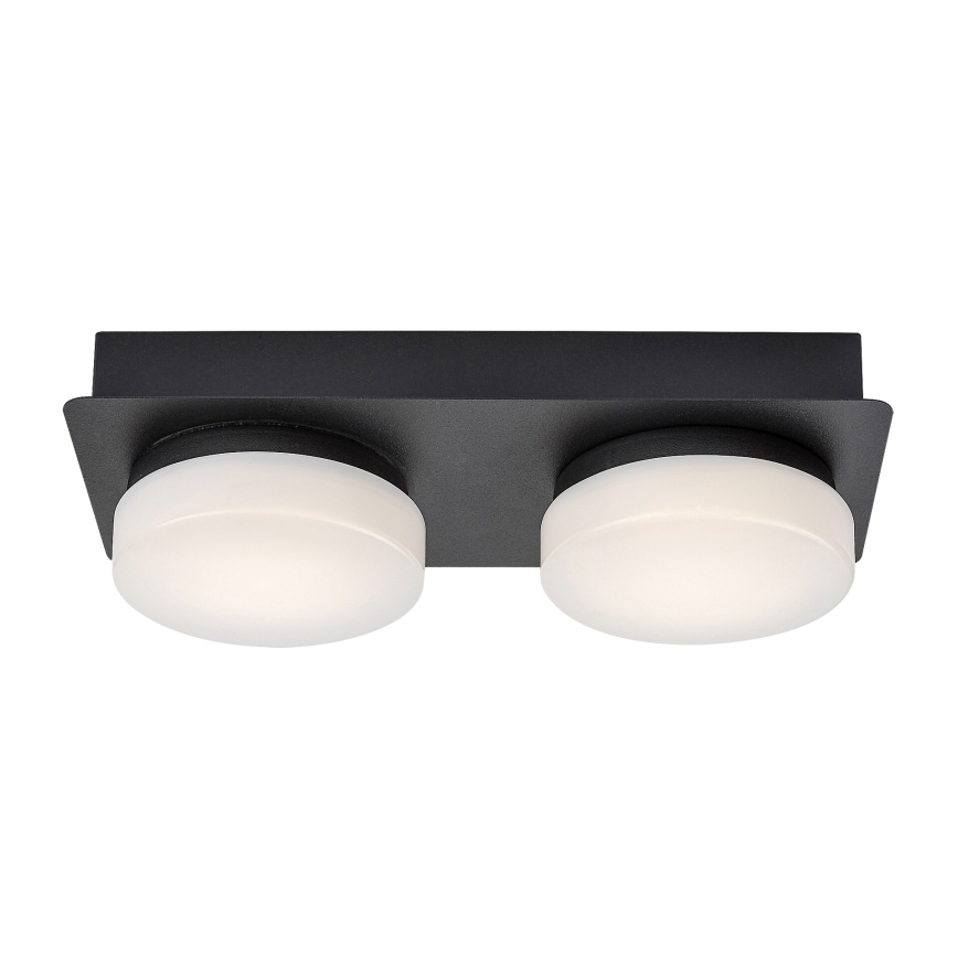 Rabalux - LED Deckenleuchte für Badezimmer 2xLED/5,5W/230V IP44 schwarz