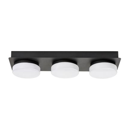 Rabalux - LED Deckenleuchte für Badezimmer 3xLED/6W/230V IP44 Schwarz