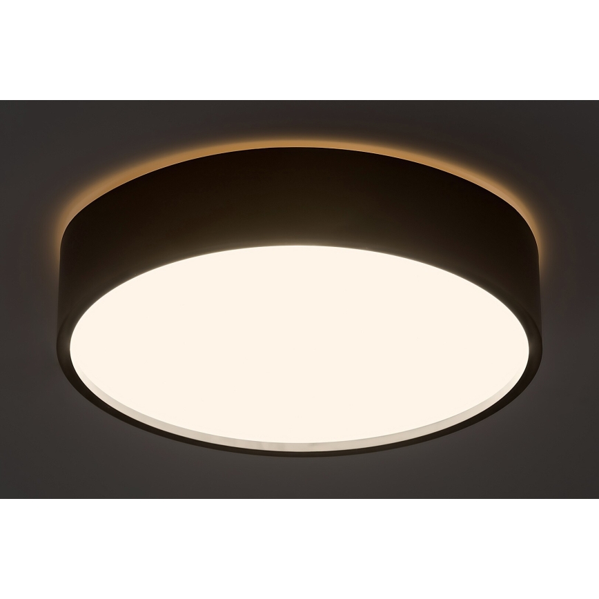 Rabalux - LED Deckenleuchte LED/18W/230V IP44 4000K Ø 28 cm Schwarz