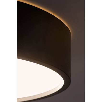 Rabalux - LED Deckenleuchte LED/18W/230V IP44 4000K Ø 28 cm Schwarz