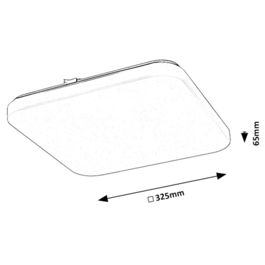 Rabalux - LED Deckenleuchte mit Sensor LED/20W/230V 4000K 32x32cm