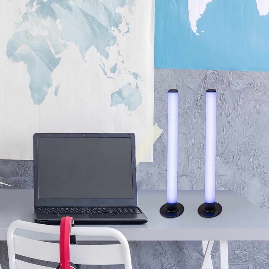 Rabalux - SET 2x dimmbare LED RGB Tischlampe PACO LED/5W/5V + Fernbedienung