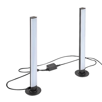 Rabalux - SET 2x dimmbare LED RGB Tischlampe PACO LED/5W/5V + Fernbedienung