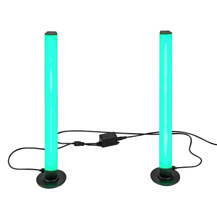Rabalux - SET 2x dimmbare LED RGB Tischlampe PACO LED/5W/5V + Fernbedienung