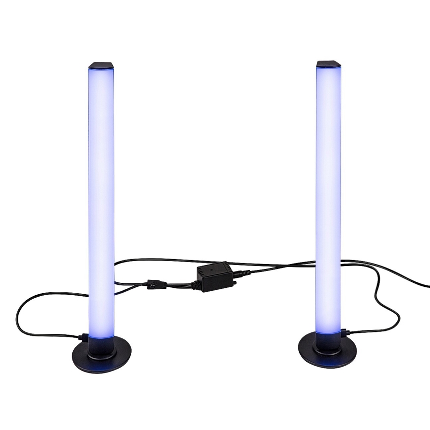 Rabalux - SET 2x dimmbare LED RGB Tischlampe PACO LED/5W/5V + Fernbedienung