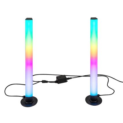 Rabalux - SET 2x dimmbare LED RGB Tischlampe PACO LED/5W/5V + Fernbedienung