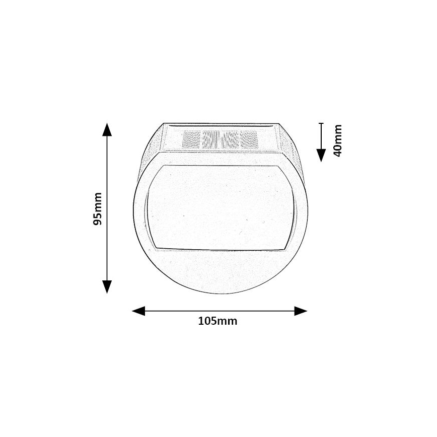 Rabalux – LED-Solarleuchte mit Sensor LED/0,5W/1,2V IP44