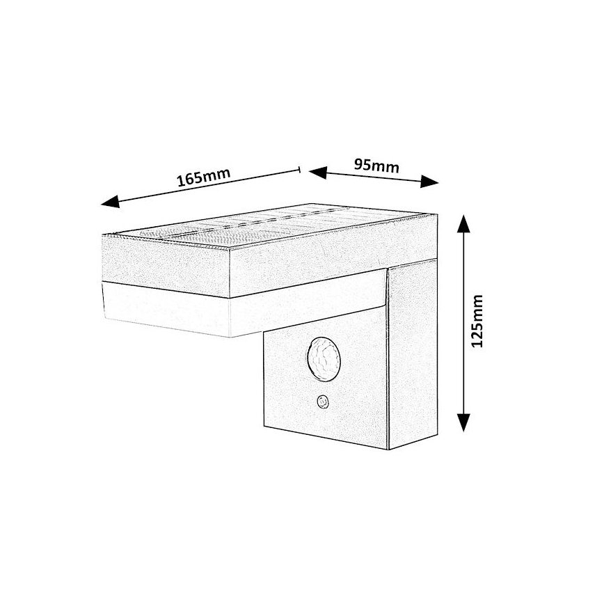 Rabalux - LED-Solarleuchte mit Sensor LED/6W/3,7V IP44 2200 mAh