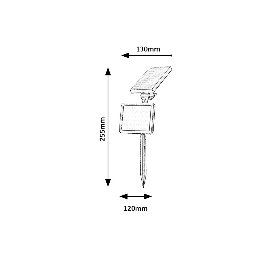 Rabalux - LED-Solarstrahler mit Sensor LED/9,6W/3,7V IP44