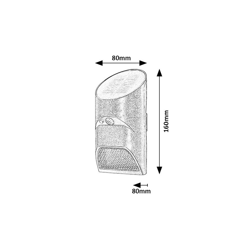 Rabalux - LED-Solarleuchte mit Sensor LED/3,6W/3,7V IP44