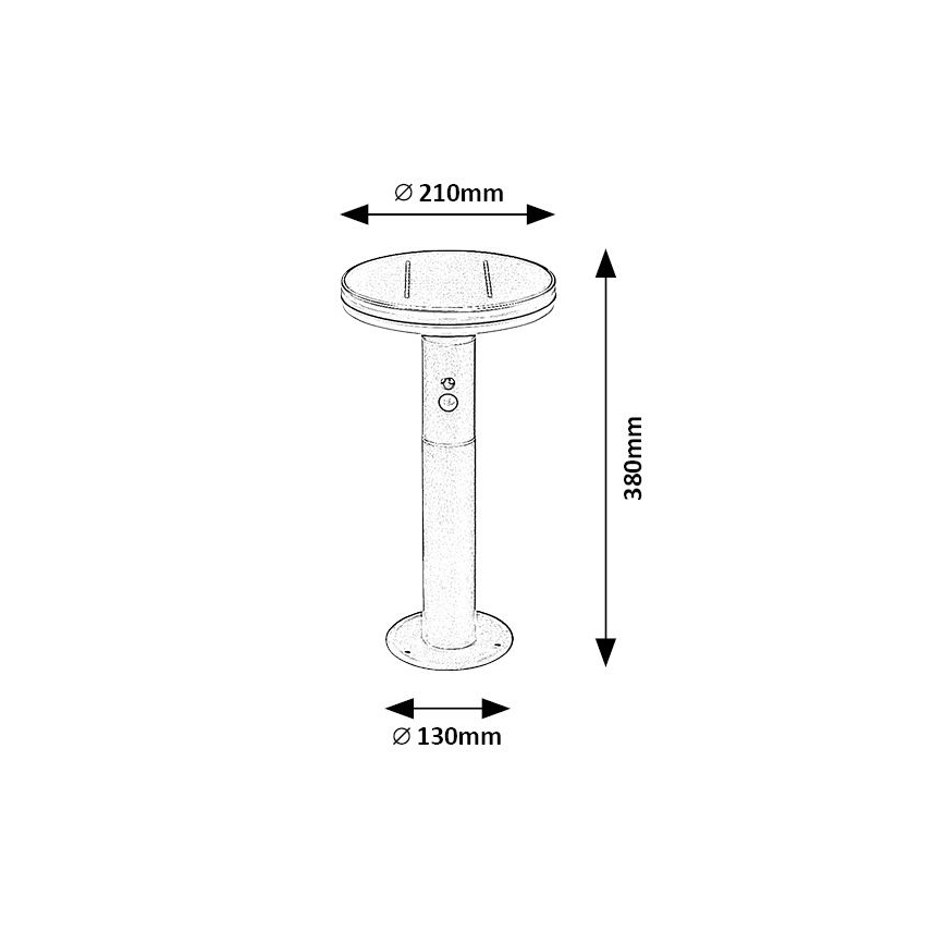 Rabalux - LED-Solarleuchte mit Sensor LED/10W/3,7V IP44