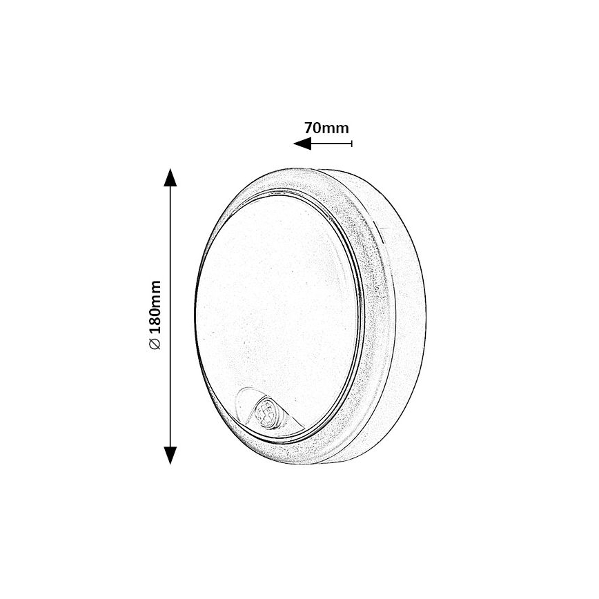 Rabalux - LED Außenwandleuchte mit Sensor LED/15W/230V IP54