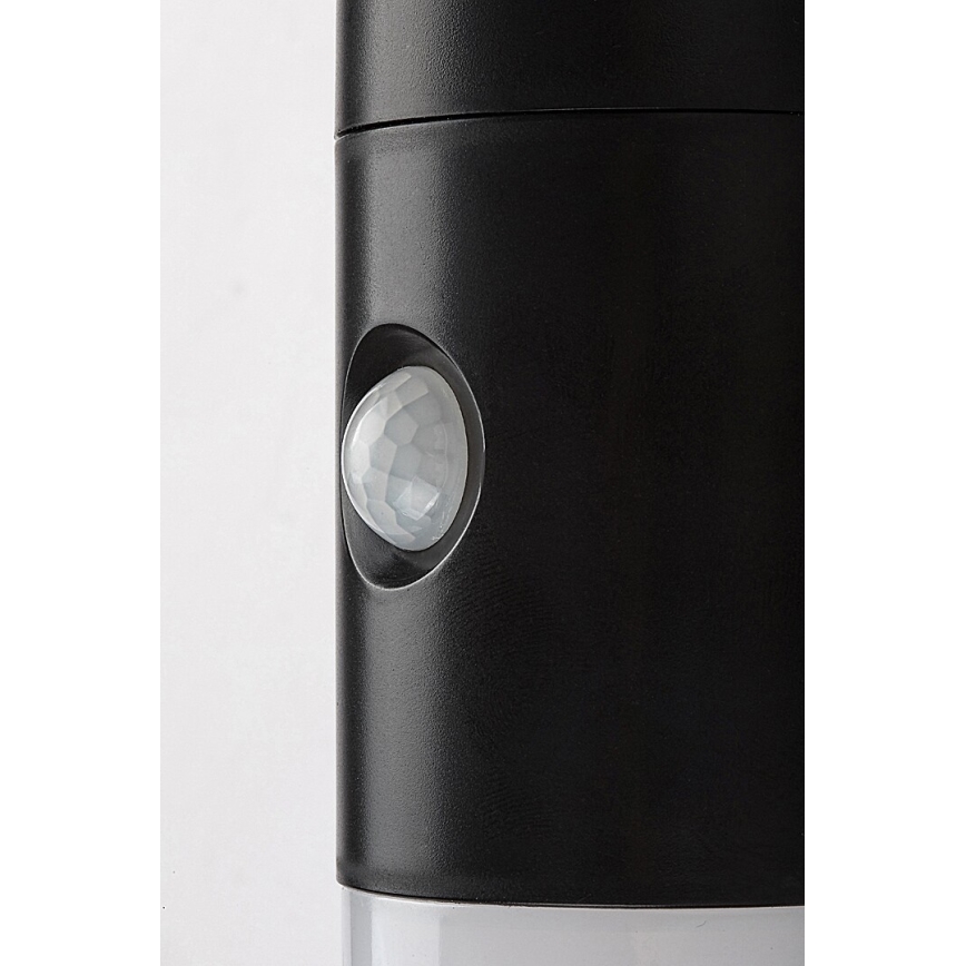 Rabalux - LED RGB Solar-Wandleuchte mit Sensor LED/1W/3,7V IP44 Schwarz 1200 mAh