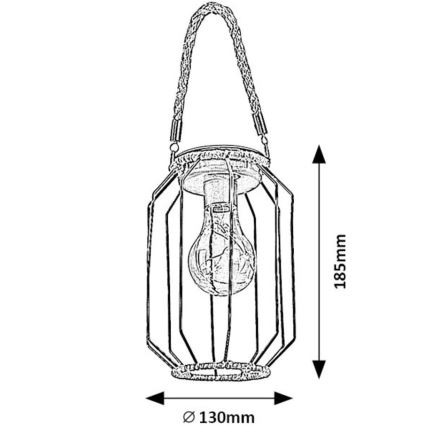 Rabalux - LED-Solarleuchte LED/0,2W/1,2V IP44 600 mAh