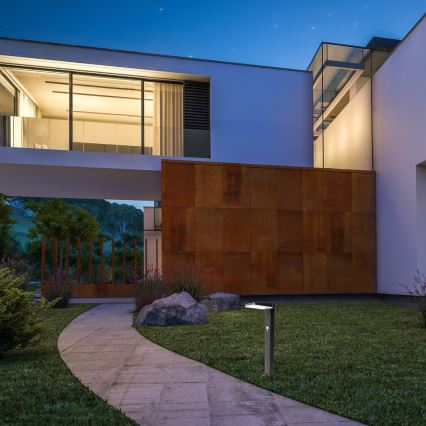 Rabalux - LED dimmbare solarbetriebene Außenleuchte mit Sensor LED/4,4W/3,7V IP54 Anthrazit 2200 mAh