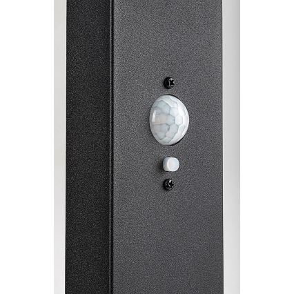 Rabalux - LED dimmbare solarbetriebene Außenleuchte mit Sensor LED/4,4W/3,7V IP54 Anthrazit 2200 mAh