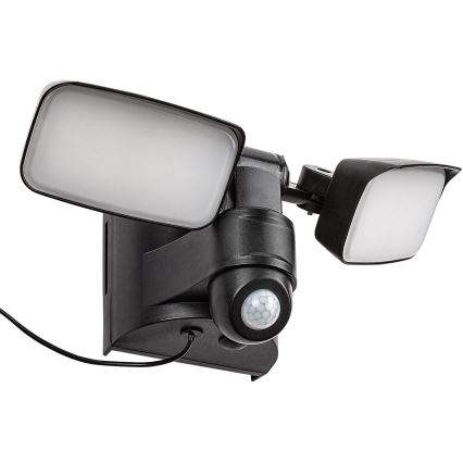 Rabalux - LED Solar-Wandlampe flexibel mit Sensor und externem Panel 2xLED/5W/3,7V IP54 schwarz 600 mAh