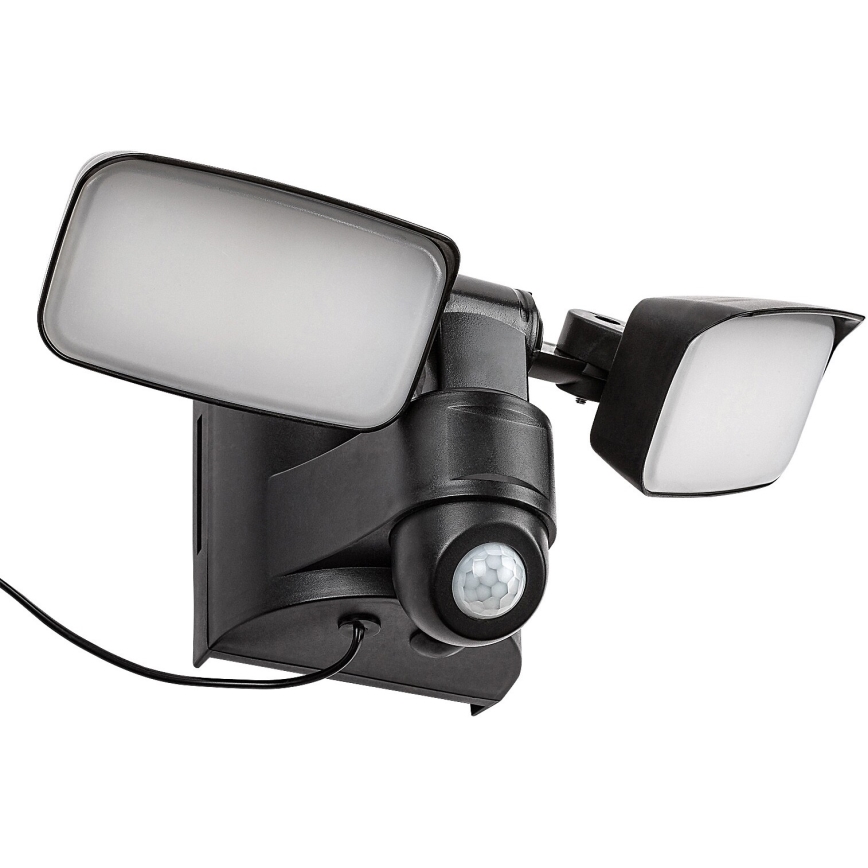Rabalux - LED Solar-Wandlampe flexibel mit Sensor und externem Panel 2xLED/5W/3,7V IP54 schwarz 600 mAh