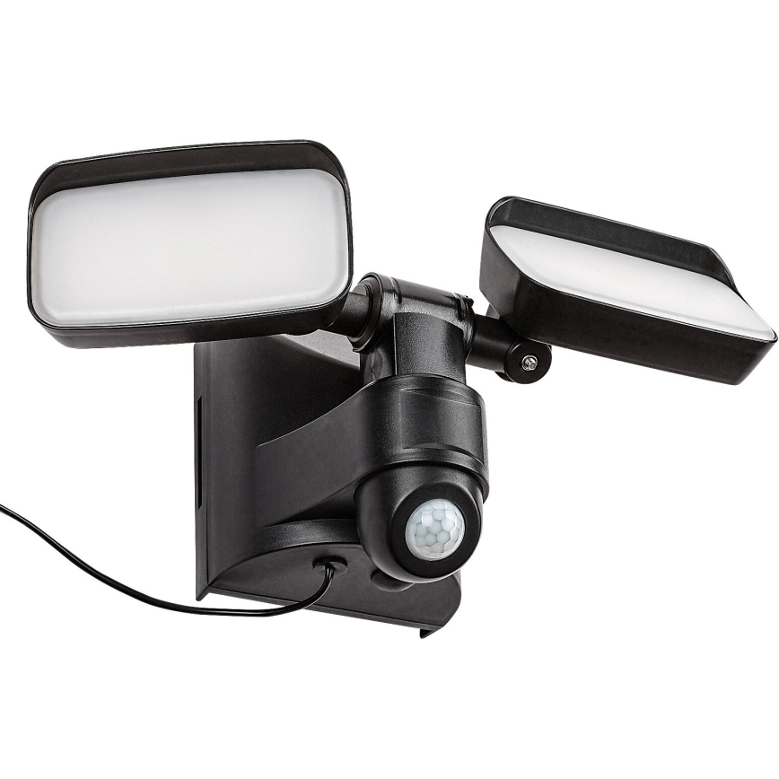 Rabalux - LED Solar-Wandlampe flexibel mit Sensor und externem Panel 2xLED/5W/3,7V IP54 schwarz 600 mAh