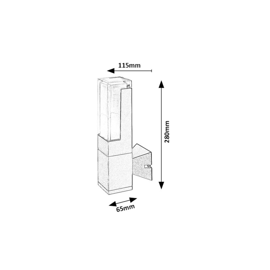 Rabalux - LED Außenwandleuchte LED/7W/230V 2700/4000/6000K IP54