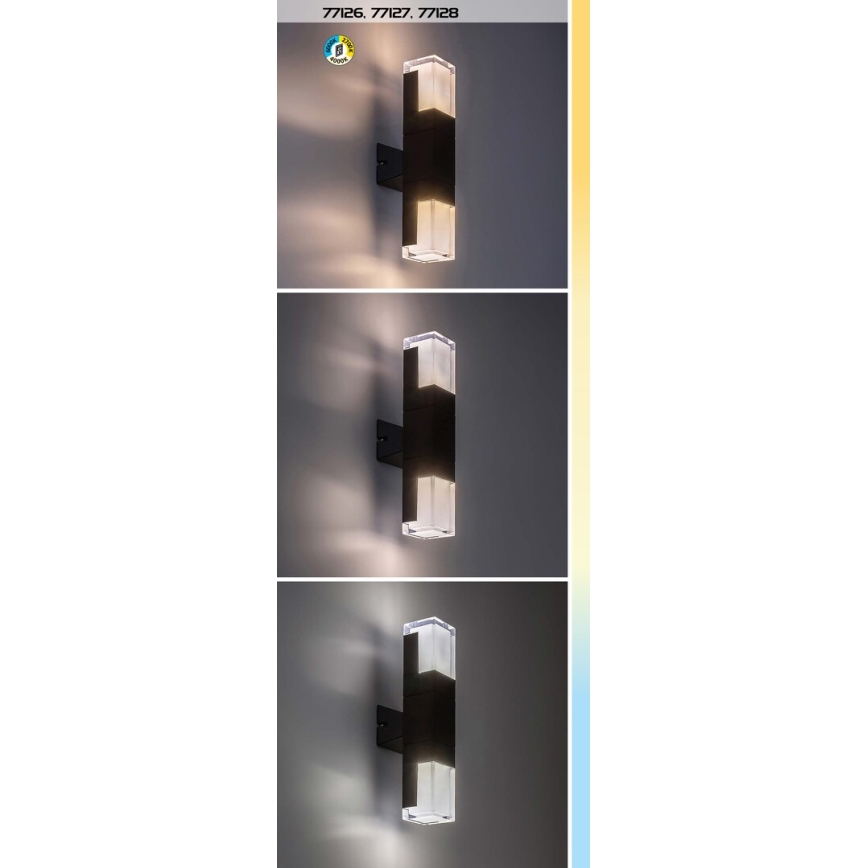 Rabalux - LED Außenwandleuchte LED/12W/230V 2700/4000/6000K IP54