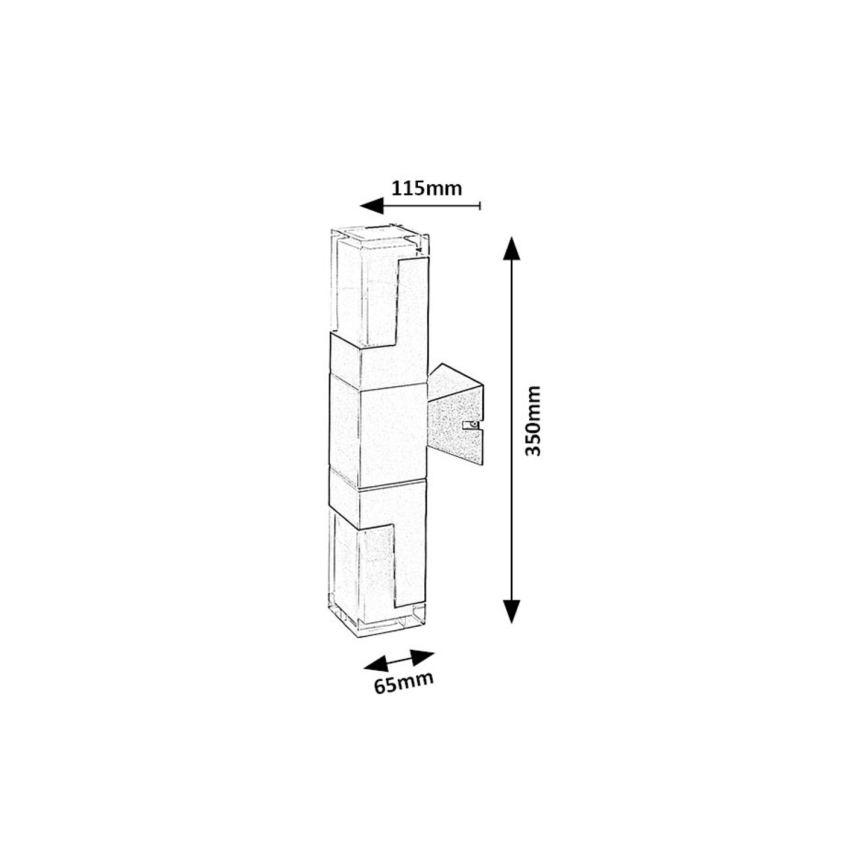 Rabalux - LED Außenwandleuchte LED/12W/230V 2700/4000/6000K IP54