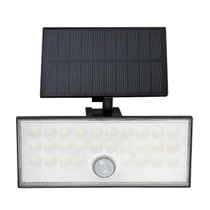 Rabalux - LED Solarstrahler mit Sensor LED/8W/3,7V 1800mAh IP65 + Fernbedienung