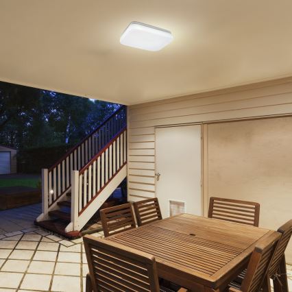 Rabalux - LED-Deckenleuchte für Badezimmer mit Sensor LED/18W/230V 3000K IP44 28,5x28,5 cm