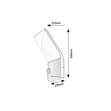 Rabalux - LED Außenwandleuchte mit Sensor LED/10W/230V IP54