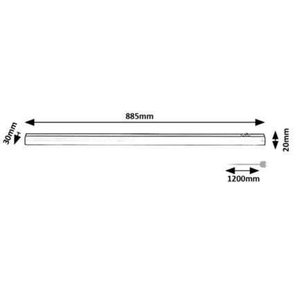 Rabalux - LED Unterbauleuchte LED/13W/230V 4000K 88 cm