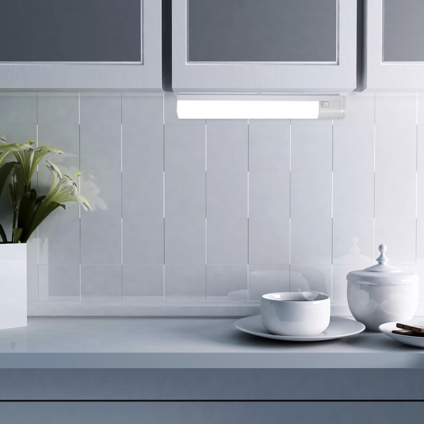 Rabalux - LED Unterbauleuchte mit Steckdose LED/17W/230V 4000K IP44 Weiß 57 cm