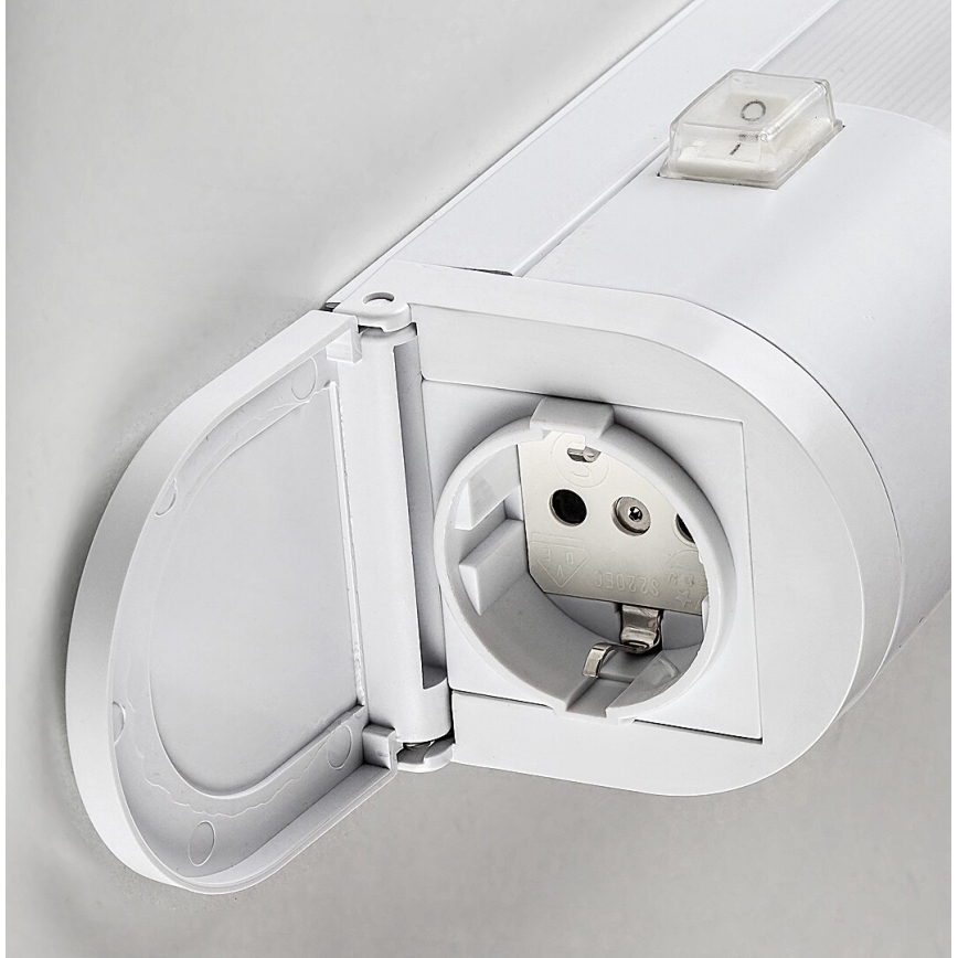 Rabalux - LED Unterbauleuchte mit Steckdose LED/17W/230V 4000K IP44 Weiß 57 cm