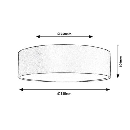 Rabalux - Deckenleuchte 2xE27/10W/230V grau d 38,5 cm