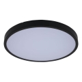 Rabalux - Dimmbare LED-Deckenleuchte für Badezimmer LED/24W/230V 3000-6000K IP44 d 35,5 cm schwarz + Fernbedienung
